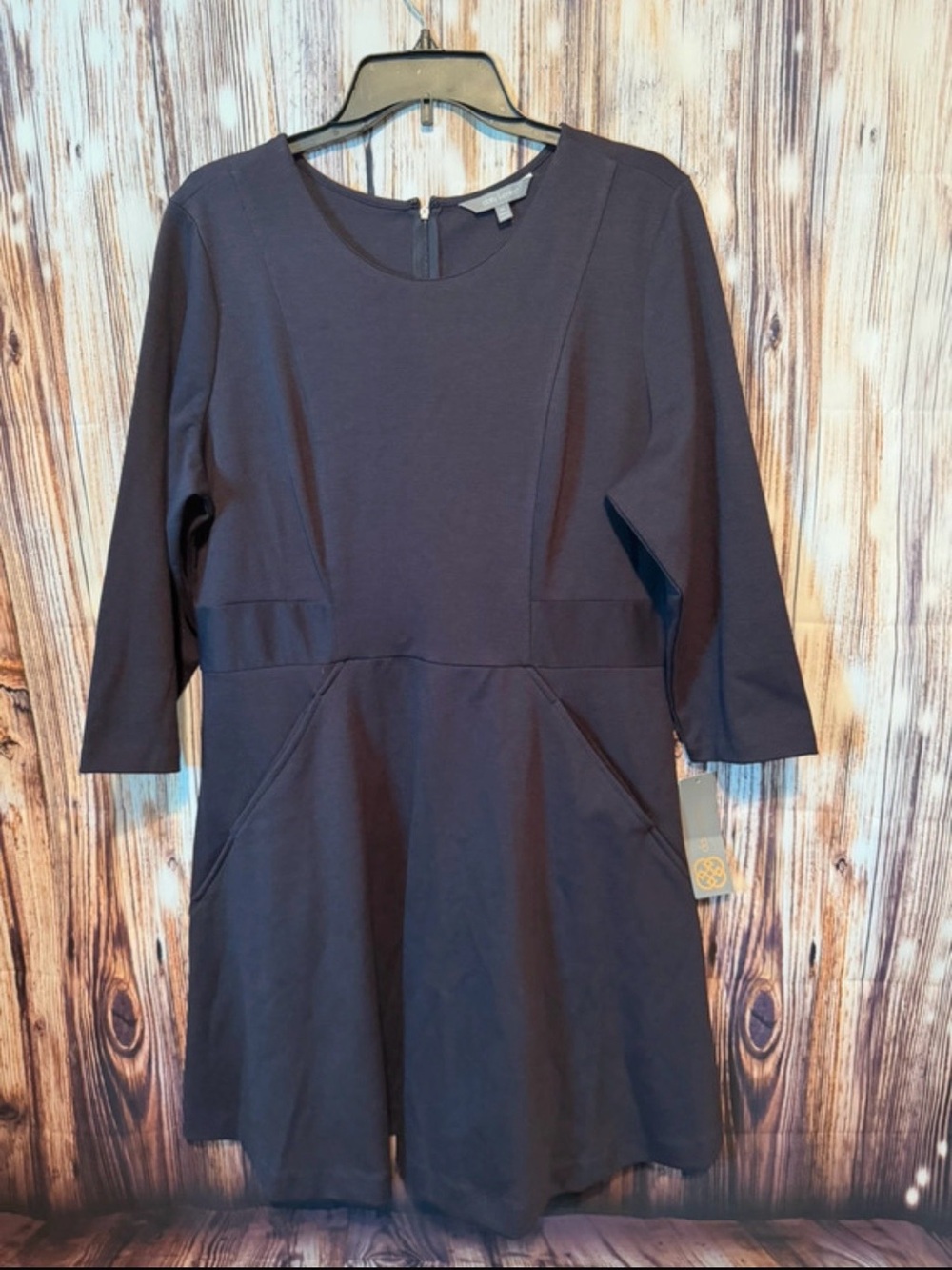 Daisy Fuentes Navy A-Line Dress